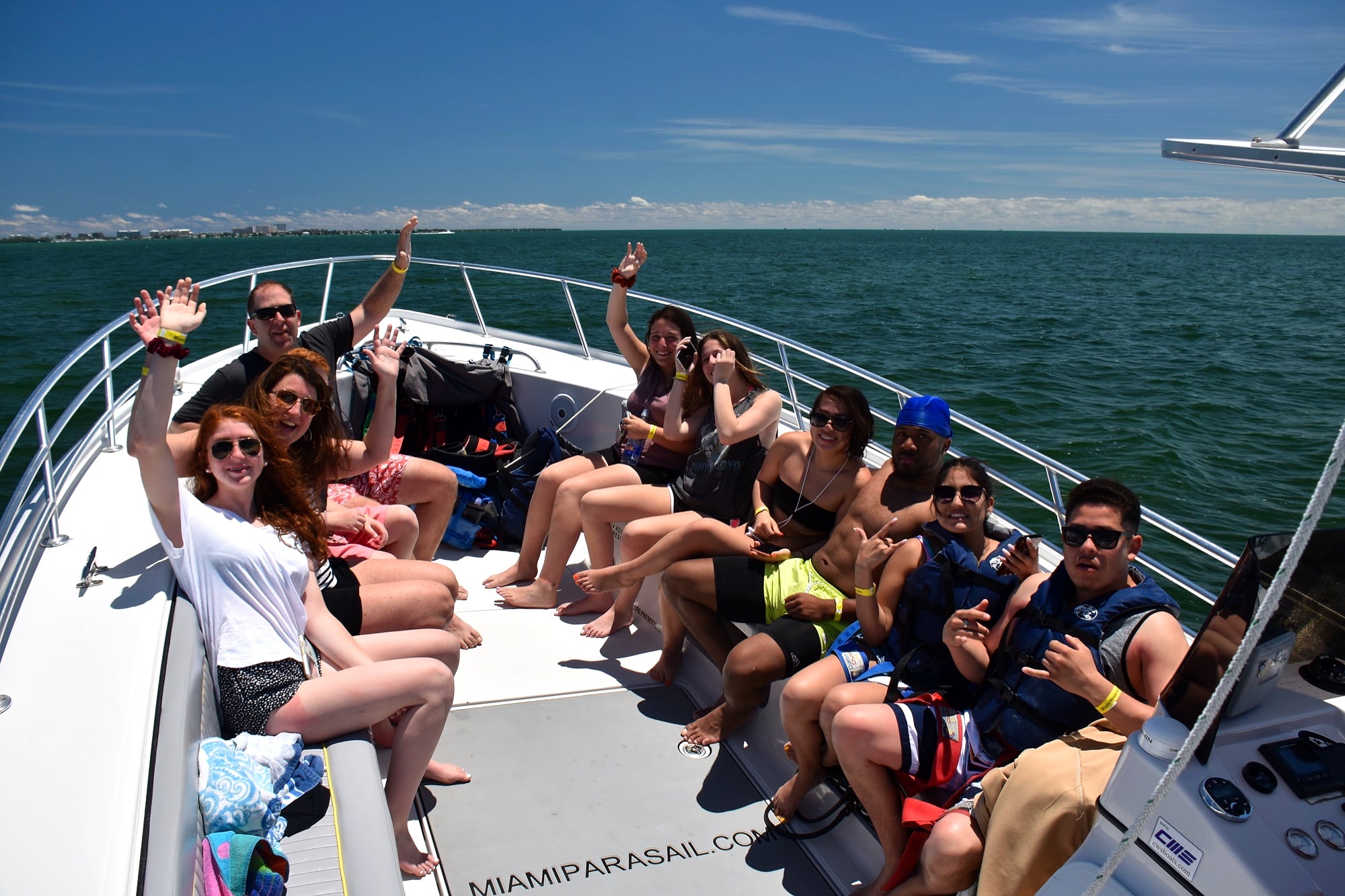 Parasailing at Miami Jetski — Miami, Dinner Key Marina