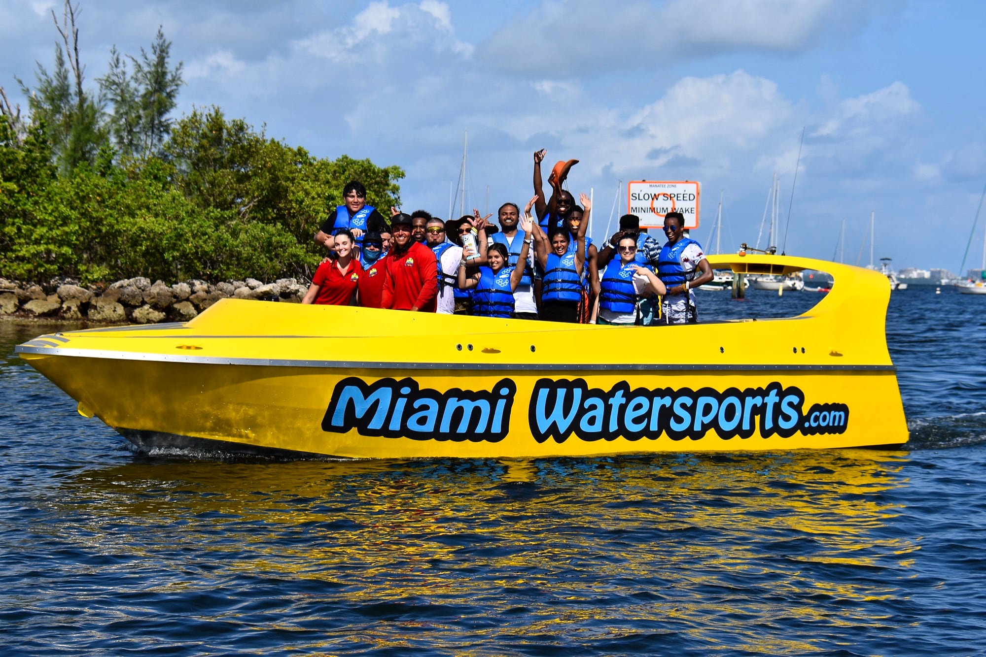 Speed Boat at Miami Jetski — Miami, Dinner Key Marina